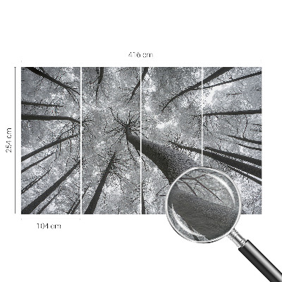 Premium fotobehang met een winterlandschap