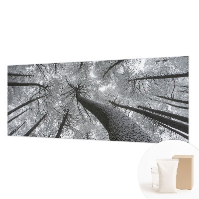 Premium fotobehang met een winterlandschap