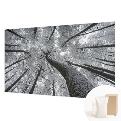 Premium fotobehang met een winterlandschap