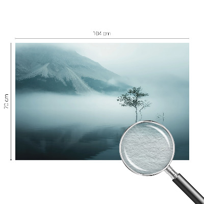 Modern fotobehang voor de woonkamer met een mystieke natuurtint en decoratieve print