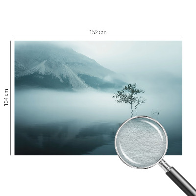 Modern fotobehang voor de woonkamer met een mystieke natuurtint en decoratieve print