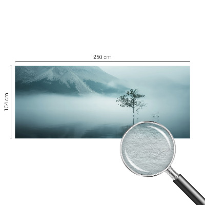 Modern fotobehang voor de woonkamer met een mystieke natuurtint en decoratieve print