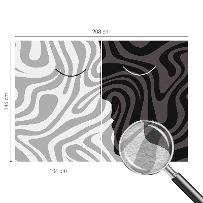 Hoogwaardig fotobehang Abstracte gezichten