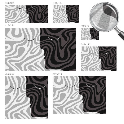 Hoogwaardig fotobehang Abstracte gezichten