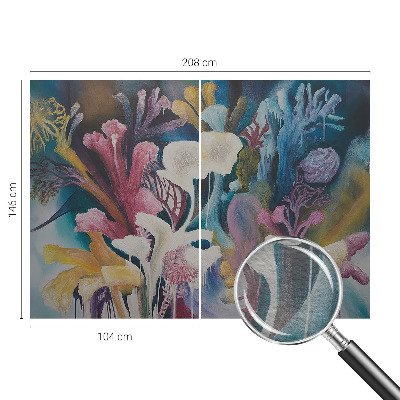 Vlies fotobehang met een bloemenexplosie als motief