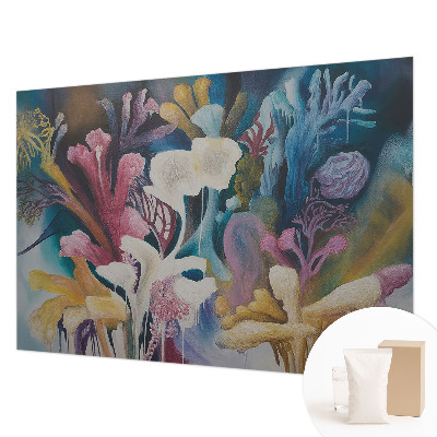 Vlies fotobehang met een bloemenexplosie als motief
