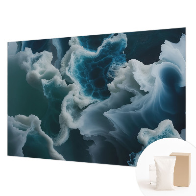 Groot fotobehang met een motief van zeegolven