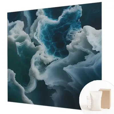 Groot fotobehang met een motief van zeegolven
