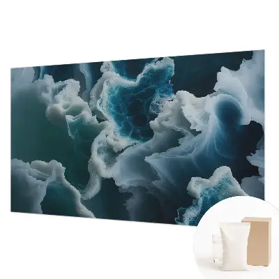 Groot fotobehang met een motief van zeegolven