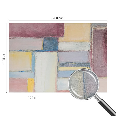 Vliesbehang fotobehang met geometrische vormen