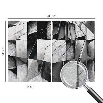 Fotobehang vlies met een geometrische abstracte print