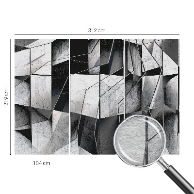 Fotobehang vlies met een geometrische abstracte print
