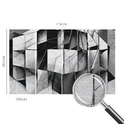 Fotobehang vlies met een geometrische abstracte print