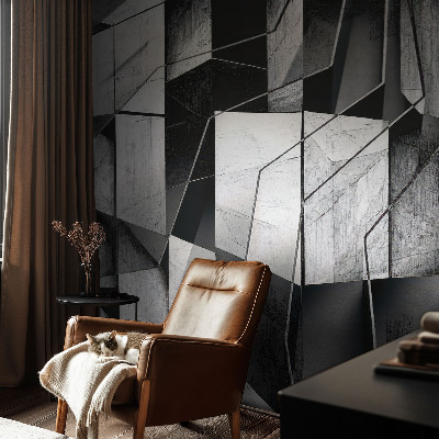 Fotobehang vlies met een geometrische abstracte print