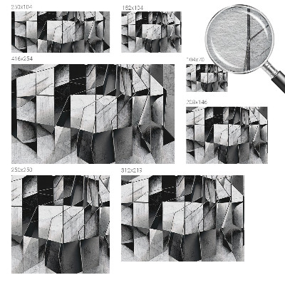 Fotobehang vlies met een geometrische abstracte print