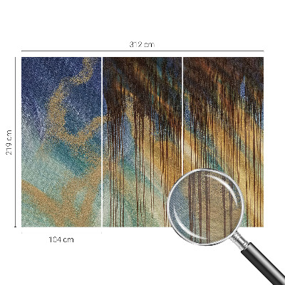 Vlies fotobehang op maat met een abstracte compositie