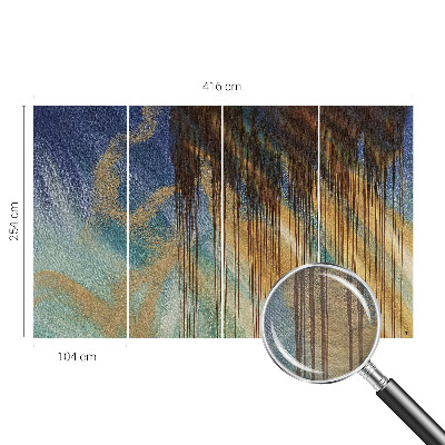 Vlies fotobehang op maat met een abstracte compositie