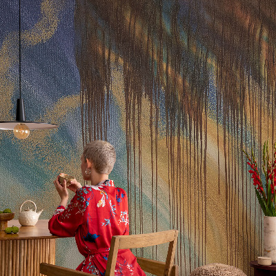 Vlies fotobehang op maat met een abstracte compositie