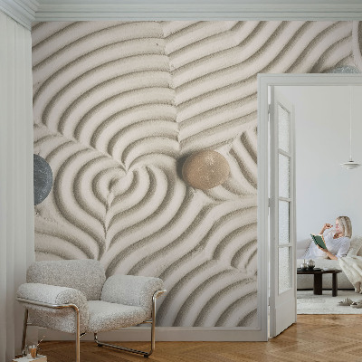 Fotobehang op maat met een motief van harmonieuze golven