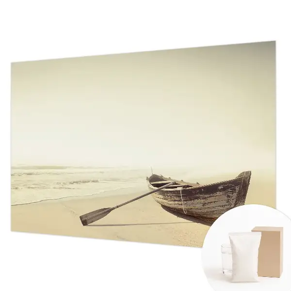 Foto behang op maat met een rustgevend strandlandschap