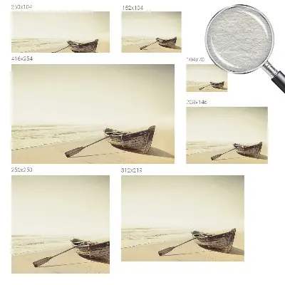 Foto behang op maat met een rustgevend strandlandschap