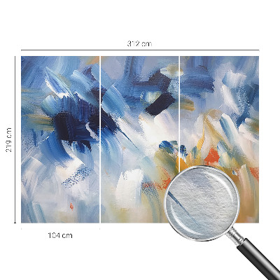 Naadloos fotobehang Kleurrijke penseelstreken