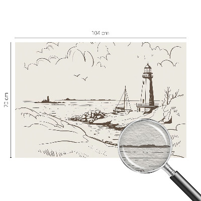 Fotobehang woonkamer Kustlandschap