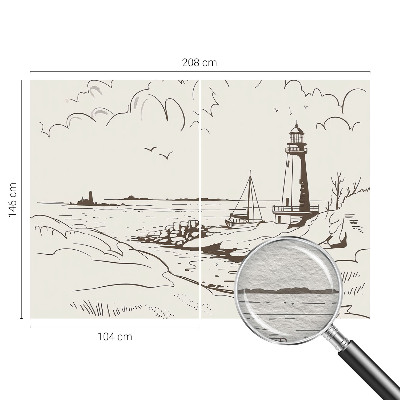 Fotobehang woonkamer Kustlandschap