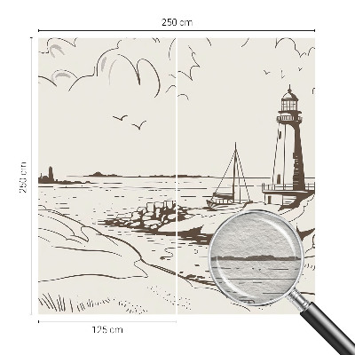 Fotobehang woonkamer Kustlandschap