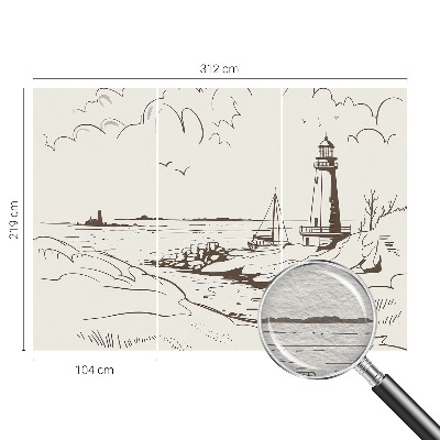 Fotobehang woonkamer Kustlandschap