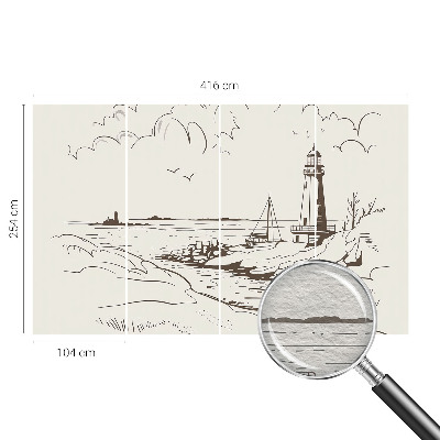 Fotobehang woonkamer Kustlandschap