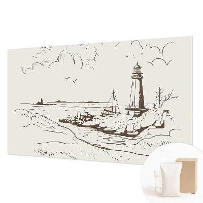 Fotobehang woonkamer Kustlandschap