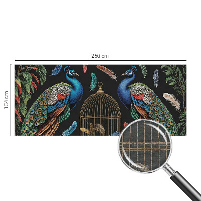 Fotobehang voor de slaapkamer Exotische pauwen