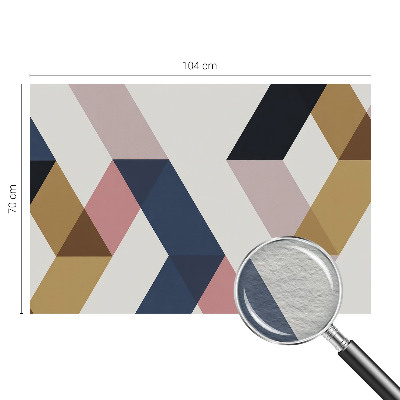 Fotobehang voor slaapkamer Kleurrijke rhomben