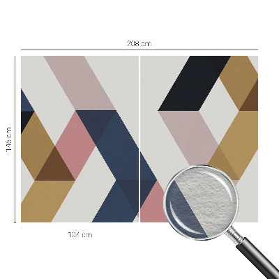 Fotobehang voor slaapkamer Kleurrijke rhomben