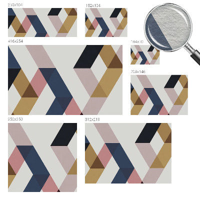 Fotobehang voor slaapkamer Kleurrijke rhomben