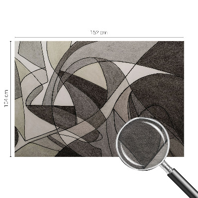Fotobehang voor de woonkamer met geometrische abstracte print