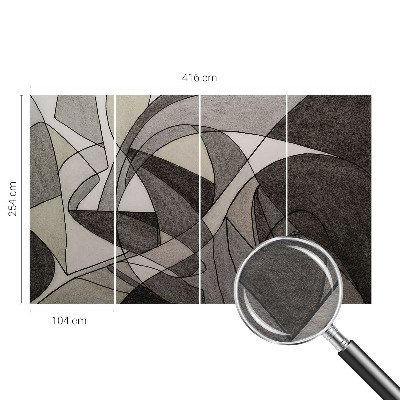 Fotobehang voor de woonkamer Geometrische abstractie
