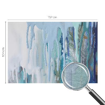 Modern fotobehang met blauwe watervallen als motief