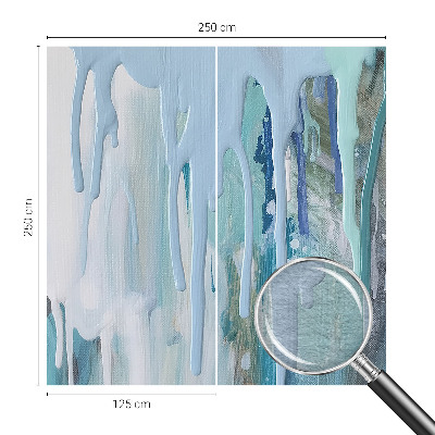 Modern fotobehang Blauwe watervallen