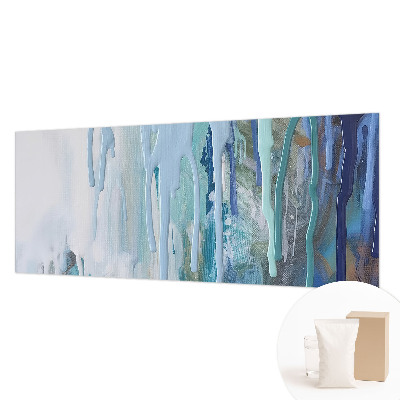 Modern fotobehang met blauwe watervallen als motief