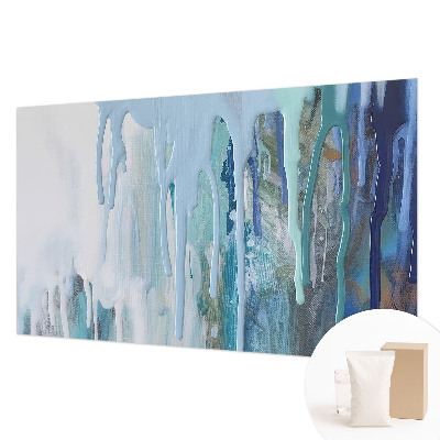 Modern fotobehang met blauwe watervallen als motief
