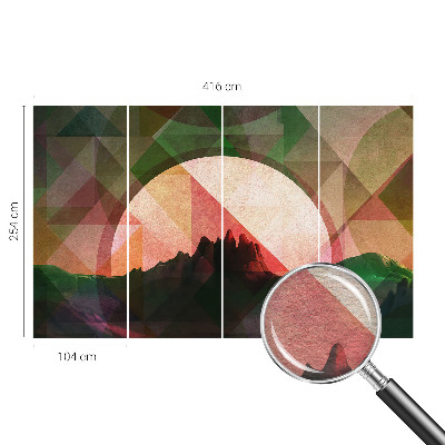 Luxe fotobehang met een schilderachtig heuvellandschap