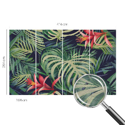 Premium fotobehang met exotische planten