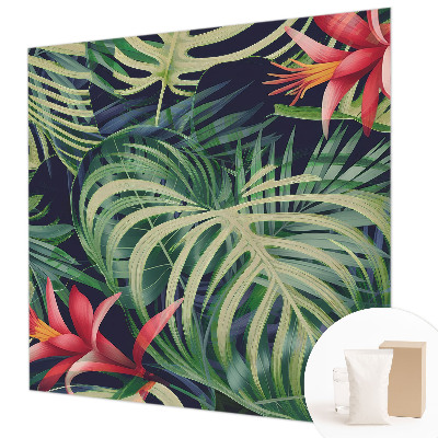 Premium fotobehang met exotische planten