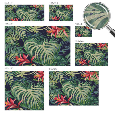 Premium fotobehang met exotische planten