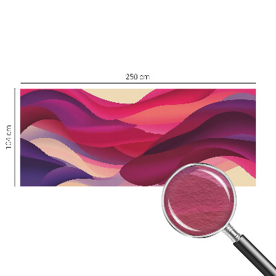 Modern fotobehang voor de woonkamer met een patroon van vloeibare golven