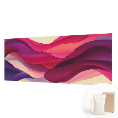 Modern fotobehang voor de woonkamer met een patroon van vloeibare golven
