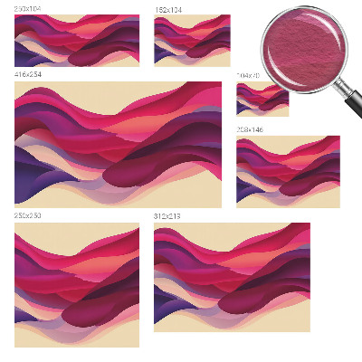 Modern fotobehang voor de woonkamer Vloeibare golven