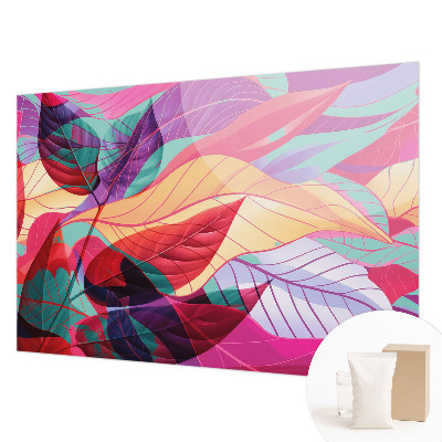 Kwalitatief fotobehang met een abstract bladmotief